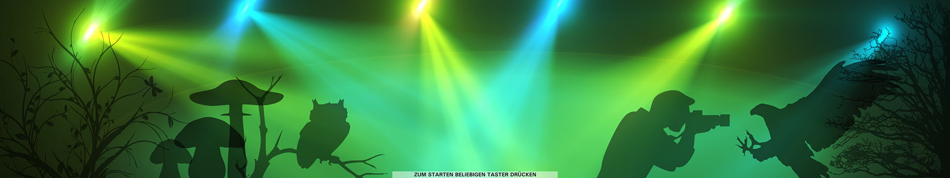 Moderne Aufmachung des interaktiven Quiz