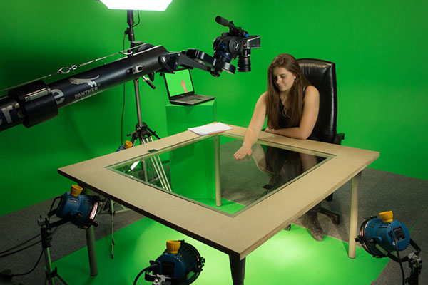 Greenbox und Studio5 für Aufnahmen