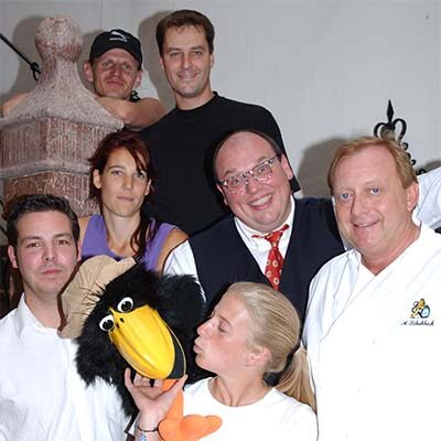 Dreharbeiten mit Alfons Schuhbeck